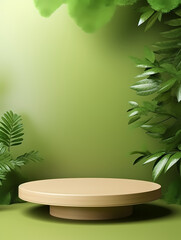 Modern round product advertising podium, booth, stage, product background, promotional event background