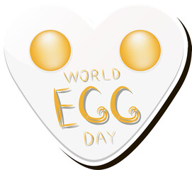 Beautiful illustration on theme of celebrating annual holiday World Egg Day