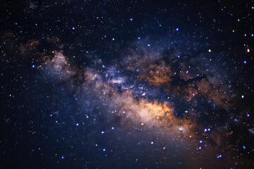 Fototapeta premium The Milky Way surrounded by celestial clouds and stars