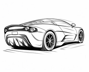 Sport car coloring page for kids transportation coloring pages printables car