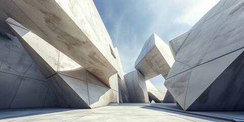 Geometric architectural forms of a future centuries