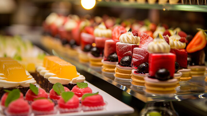 Dessert Spread at a Luxury Buffet