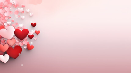 Romantic heart-shaped Valentine's Day background, symbolizing Valentine's Day, wedding, love