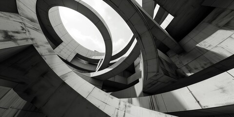 modern abstract geometric architectural forms