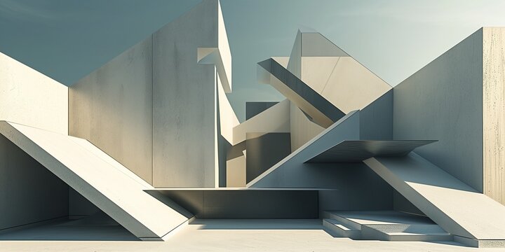 modern geometric architectural forms