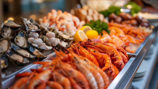 Seafood Spread at Luxury Buffet