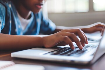 Harnessing The Power Of Online Learning And Homeschooling With A Laptop. Сoncept Virtual Classrooms, Online Education Tools, Remote Learning Strategies, Homeschooling Resources