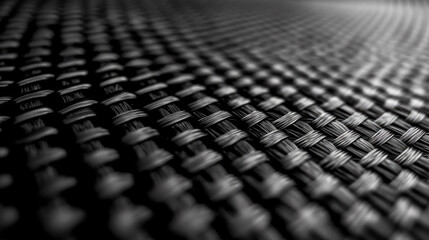 Fototapeta premium Carbon close-up. Carbon fiber close-up shot. Carbon fiber weaving. Modern carbon materials. Super light materials for building and tuning cars
