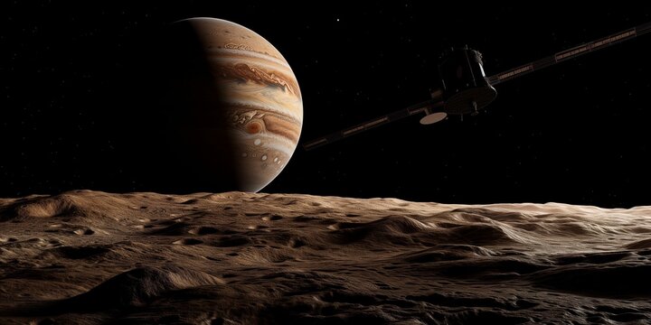 space probe exploring Jupiters moon