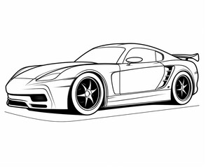 Sport car coloring page for kids transportation coloring pages printables car