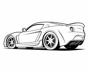 Sport car coloring page for kids transportation coloring pages printables car