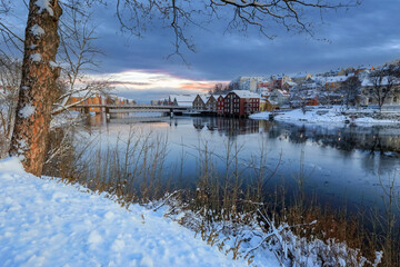 Winter in Trondheim, Norway