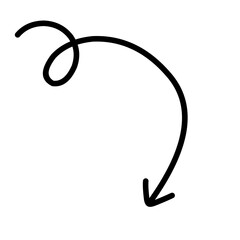 hand drawn arrow