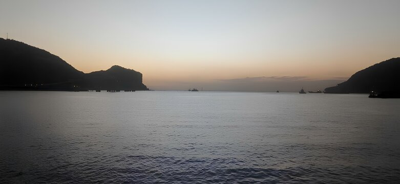 sunset over the sea maluk beach