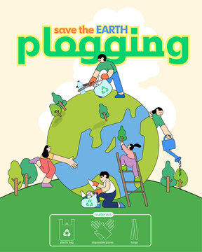 깨끗한 지구 만들기 플로깅