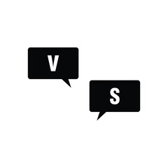 versus icon, vs vector