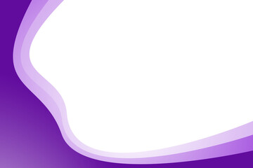 Purple and white vector wave modern background with white space for text and message. concept design	