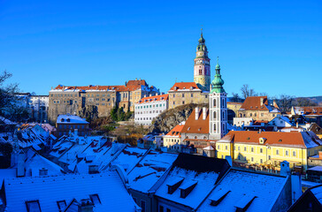 Cesky krumlov, castle, mansion, history, architecture, houses, river, vltava, city, czech republic,...