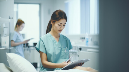Women dentists are in the office together