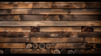 Wooden boards lumber industrial timber as background