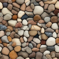 Seamless natural stones decorative pattern background