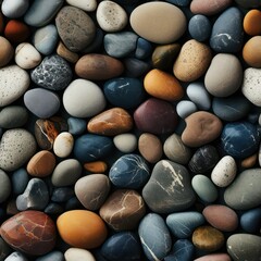 Fototapeta na wymiar Seamless natural stones decorative pattern background