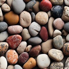 Seamless natural stones decorative pattern background