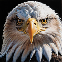 Obraz premium Bald eagle. Ai generative