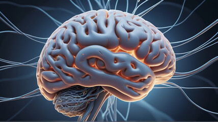 3d rendered illustration of brain