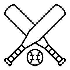   Baseball line icon