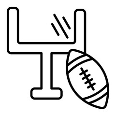   American Football line icon