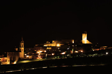 Castiglion Fiorentino in notturna, Toscana