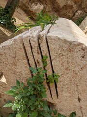 ancient Roman structures in Jerash city,Gerasa, Jordan, hippodrom, amphiteatre,theatres and columns of the ancient Roman civilization made out of sand and marble stone