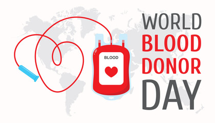 Blood Donor Day vector poster