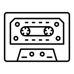   Cassette line icon