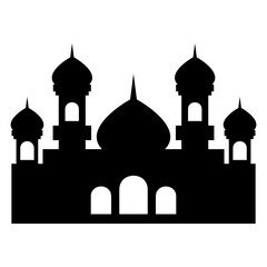 Mosque Silhouette Vector Design