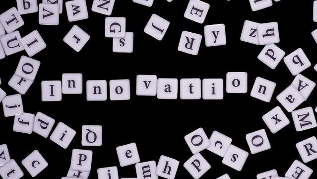 Innovation Stop Motion Letters On Alpha Channel