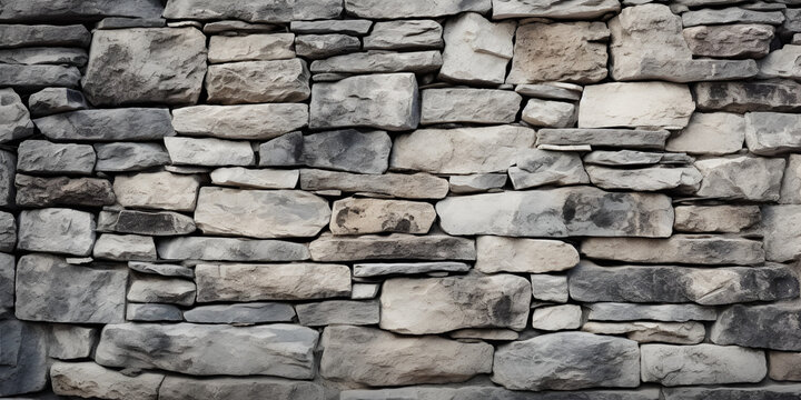 stone wall background, Background Of A Gray Stone Wall The Weathered Texture Of An Ancient Castle Wall, Grey stone rock marble brick block texture pattern abstract background decoration.
