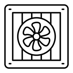   Cooling System line icon