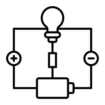   Electrical Circuit line icon