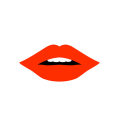Red Lips Of a Sexy Woman