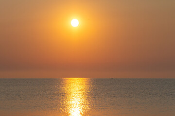 Fototapeta premium A beautiful dawn over the Black Sea in Odesa. Ukraine