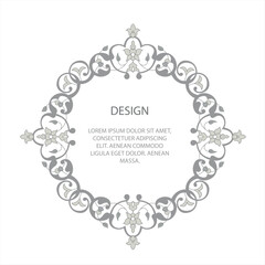 Floral frame elements for design