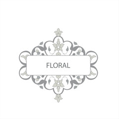 Floral frame elements for design