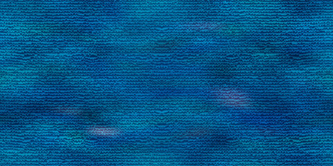 Top view of soft blue microfiber cloth in a seamless pattern. Fluffy towel or rag for wiping dust. Vector illustration with fabric texture
