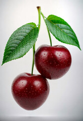 very large ripe cherries on cuttings19