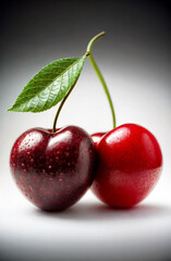 very large ripe cherries on cuttings22