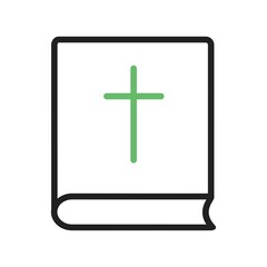 Easter Line Green & Black Icons.Ready to use for all devices and platforms.