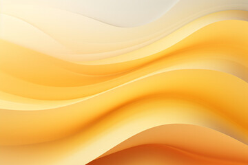 Soft pastel yellow waves with a subtle gradient, exuding warmth and positivity for a presentation that radiates optimism and energy. - obrazy, fototapety, plakaty