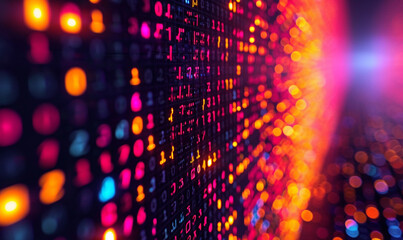 Intricate patterns of code on a programmer's screen. abstract background.